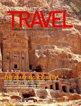 Wine Dine & Travel Magazine Holyland Edition Cover